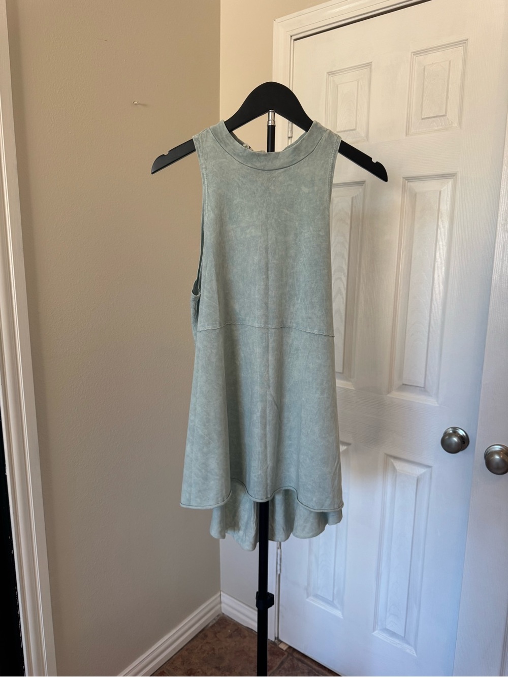 PPLA Sage Green High-Low Tank Dress